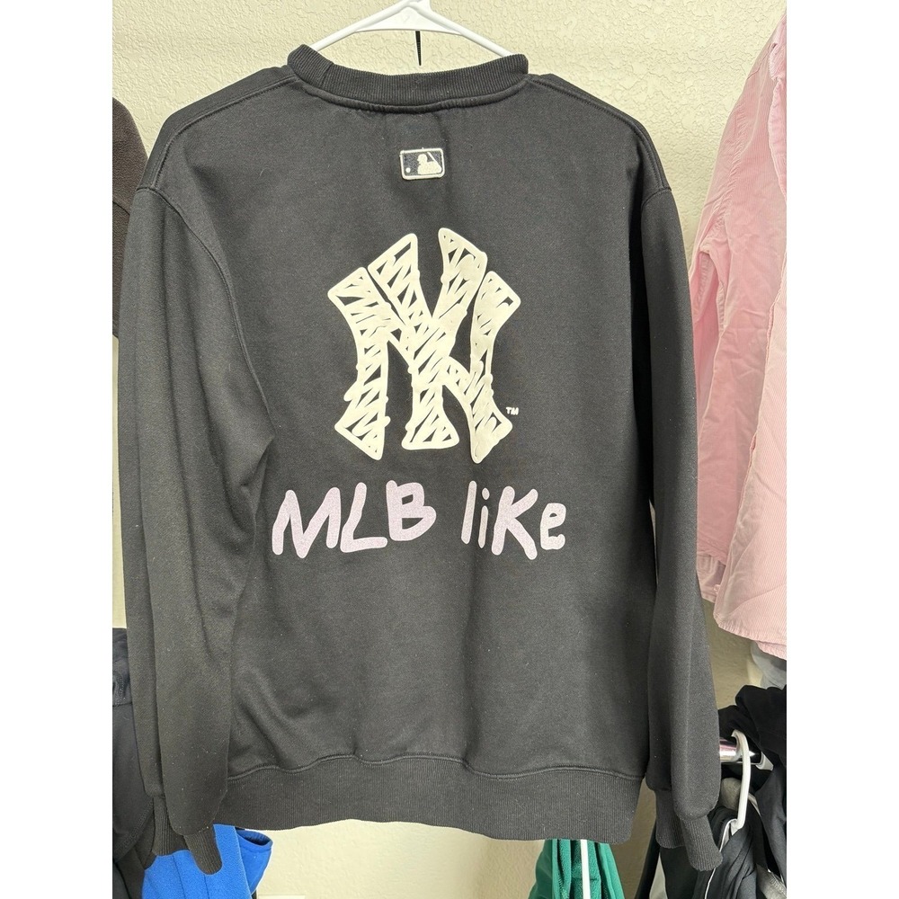MLB New York Yankees Black Graphic Crewneck Sweatshirt Men's‎ Size S